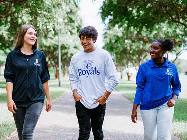 Students at Regent, a university that offers academic advising to college students.